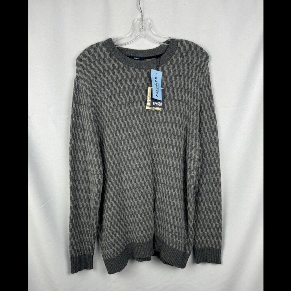Benson Alpaca Knit Sweater Graphite Gray Size L
